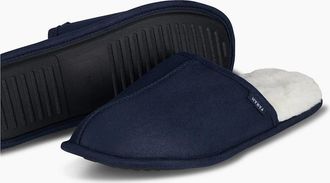 Farah Mens Ahlers Tan Slipper - Navy - Size: 11/11.5/12