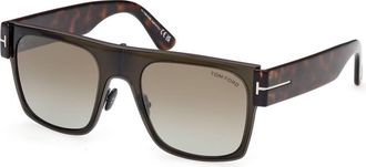 Tom Ford Mens Edwin Sunglasses In Rose Gold / Brown