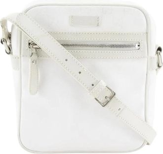 Gucci Pre-owned GG Imprime PVC Schoudertas - Dames - Vintage Schoudertas - Wit - ONE Size - Vintage