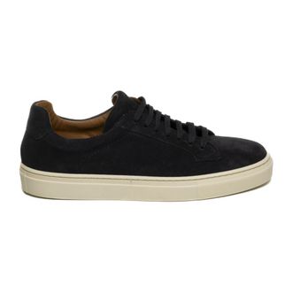 Frau Schoenen, Heren, Blauw, 44 EU, Leer, 29B1 Minimal Suede Sneaker