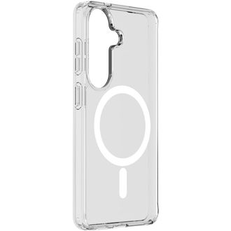 Cellularline Cellularline Clear Mag - Galaxy S26 Funda Transparente Ultra Resistente Con Borde De Goma, Compatible Con El Ecosistema Qi2 Y Accesorios Magn&eacute;ticos, T