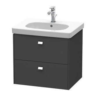 Duravit Mueble Bajo Lavabo Duravit Brioso De Pared 62,0 X 46,9 Cm, Con 2 Cajones, Con Sif&oacute;n Y Delantal, Para Lavabo D-c&oacute;digo 034265, Color (frente/cuerpo): Di