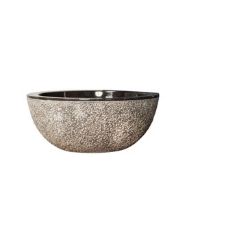 Wanda Collection Lavabo sobre encimera de m&aacute;rmol negro 35 cm