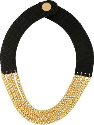 Dansk Copenhagen Luxe vergulde leren ketting - Dames - Kettingen - Geel - ONE Size - Accessoires