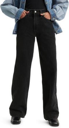 Levi's Ribcage High Waist Wide Leg Jeans in Rosie Posie at Nordstrom Rack, Size 29 X 32