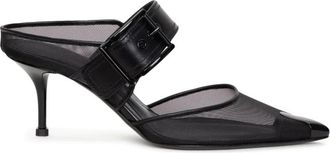 Alexander McQueen Hakmuiltjes Zwart - Dames - Muiltjes - Zwart - 36 EU - Schoenen