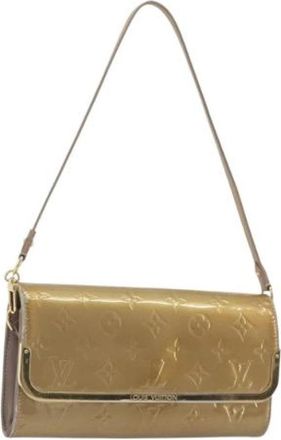 Louis Vuitton Tweedehands Canvas Louis Vuitton tassen - Dames - Vintage Schoudertas - Bruin - ONE Size - Vintage