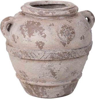 Wanderlust Deco Wanderlust Deco - Jarron Decorativo Color Piedra, 38x34x34h Cm