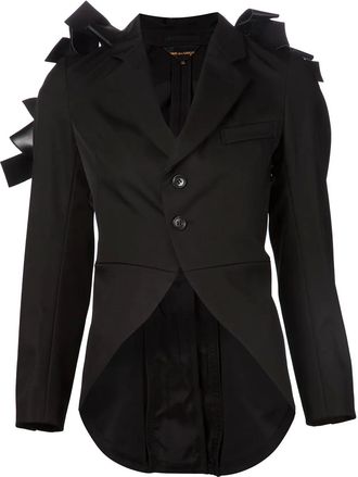 Comme Des Garçons bow blazer jacket - Zwart