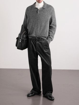 Corridor Baby Alpaca-Blend Polo Sweater