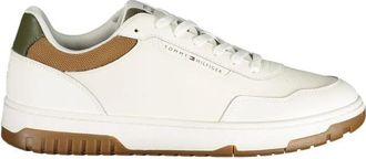 Tommy Hilfiger Leren Sneaker - Heren - Sneakers - Wit - 40 EU - Leer - Schoenen