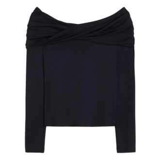 Max Mara Dames, Tops, Blauw, Maat: L Wol