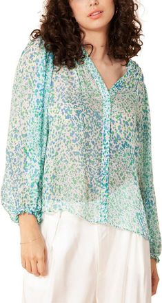 Hale Bob Hale Bob V-Neck Silk-Blend Top