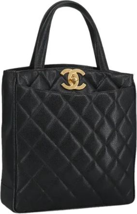 Chanel Pre-owned Leather chanel-bags - Dames - Vintage Shopper - Zwart - ONE Size - Vintage