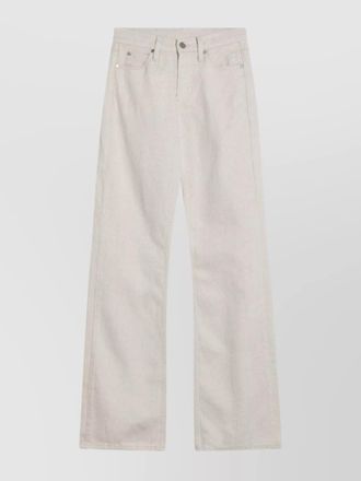 Calvin Klein linen blend flared trousers