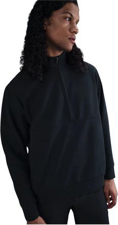 Nike 24.7 Impossibly Soft Dri-FIT 1/2-Zip Top - Heren - Sportshirts - Zwart - S - Katoen - Fitness