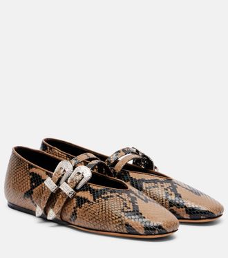 Le Monde Beryl Le Monde B&eacute;ryl Classic Claudia leather Mary Jane flats