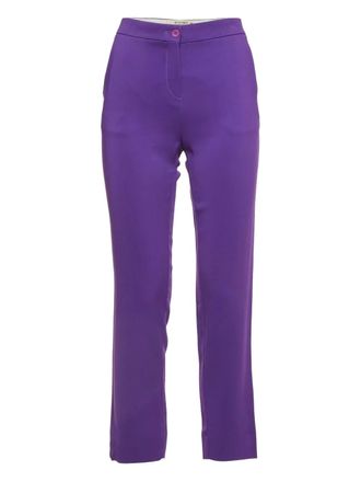 Etro satin trousers - Purple
