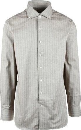 Emanuele Maffeis Beige Cotton Shirt