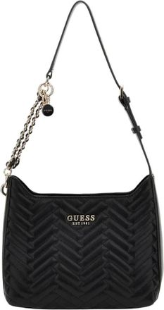 Guess Tassen, Dames, Zwart, ONE Size, Zwarte synthetische damestas