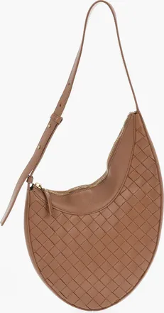Bottega Veneta Asymmetric Woven Leather Hobo Bag Bottega Veneta