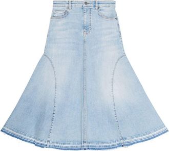 Ganni Ganni Womens Fla blue Skirt