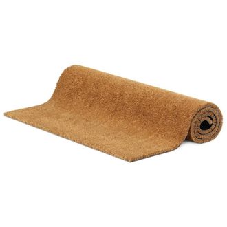 Berkfield Home Durable Door Mat Natural 90x150 cm Tufted Coir in Brown
