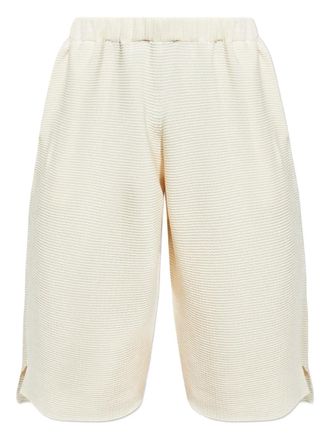 Homme Plissé Issey Miyake ribbed-knit shorts - Neutrals