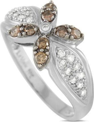 Le Vian Anello Flower in oro bianco 18 carati con diamanti - Argento