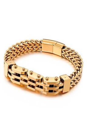 Eye Candy Los Angeles Mens Lucas Bracelet in Gold at Nordstrom Rack