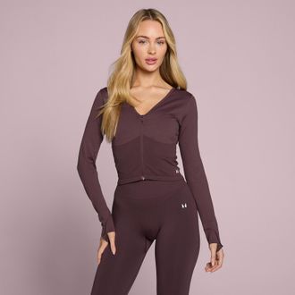MyProtein Chaqueta corta sin costuras Tempo para mujer de MP - Fudge - XL
