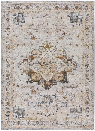 Atticgo Alfombra vintage beige/caldera/azul 192x290 cm