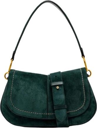 Gianni Chiarini Helena Round - Dames - Schoudertassen - Groen - ONE Size - Su&egrave;de - Tassen