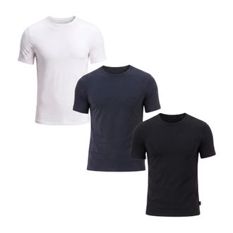 HUGO BOSS Tops, Heren, Veelkleurig, M, T-Shirt RN 3P Bamboo