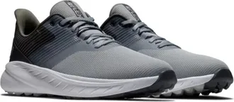 FootJoy Flex Sneakers Mens Gray Charcoal Low Top Spikeless Golf Shoes MEW732