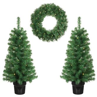 Black Box Trees &Aacute;rbol de navidad artificial norton verde h90xb45xl45cm
