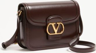 Valentino Garavani Borsa A Spalla Piccola Valentino Garavani 9To5 In Vitello Liscio Donna OAK BROWN UNI