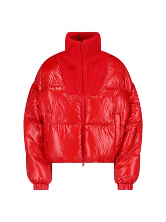 Diesel Red W-Warrior High Collar Down Jacket