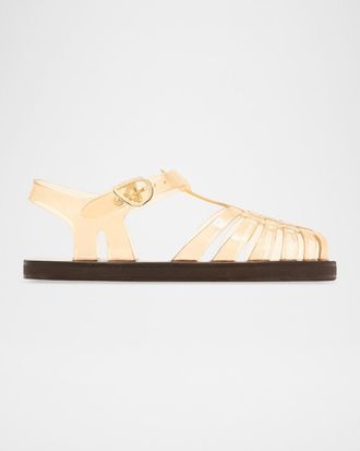 Ancient Greek Sandals Homeria Transparent Jelly Fisherman Sandals