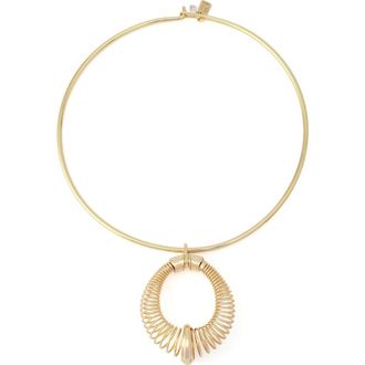 Robert Lee Morris Coiled Pendant Collar Necklace in Gold at Nordstrom