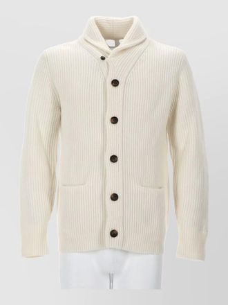 MC2 Saint Barth jacket shawl collar ribbed texture pockets