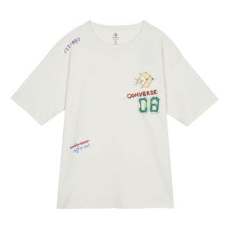 Converse Put-a-Smile-On-Your-Face Logo T-Shirt Asia Sizing White 10024879-A01