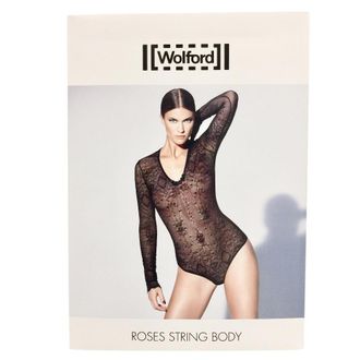 Wolford Romantic Roses Lace String Body Size L