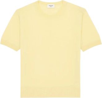Saint Laurent T-shirt Sweater - Dames - T-shirts - Geel - S - Wol - Tops