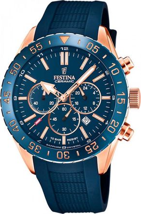 Festina F20516-1 Mens Ceramic Watch - Rose Gold - One Size