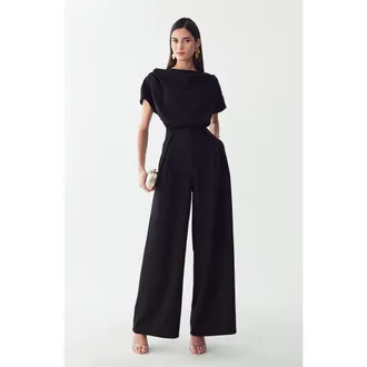 BWLDR Tina Jumpsuit in Black at Nordstrom, Size 4