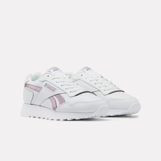 Reebok Classic Trainingsschuh REEBOK CLASSIC REEBOK GLIDE, Damen, Gr. 37,5, ftwrwei&szlig;, ftwrwei&szlig;, mutedmauve, Leder, Synthetik, Textil, Schuhe Trainingsschuh