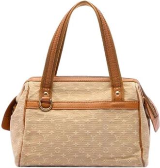 Louis Vuitton Pre-owned Josephine PM - Dames - Vintage Handtas - Beige - ONE Size - Leer - Vintage