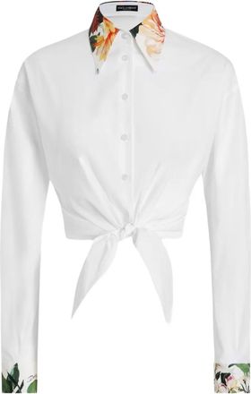 Dolce & Gabbana Camicia a fiori - Bianco