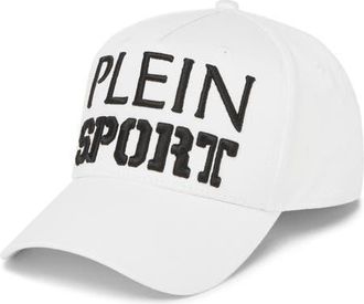 Plein Sport Baseball Cap Unisex in White at Nordstrom, Size 00
